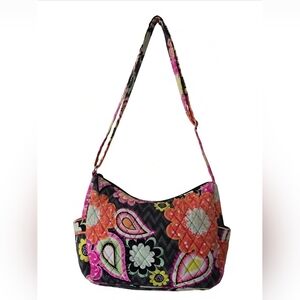 Vera Bradley Ziggy Zena Crossbody Shoulder Bag Hot Pink Quilted Interior Purse